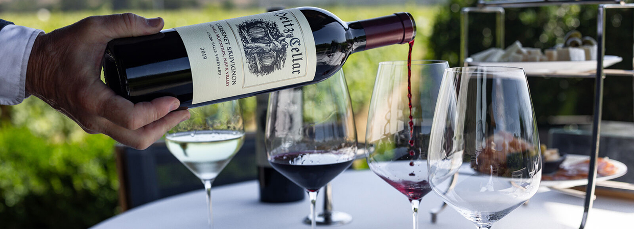 Tasting Experience at The Salon at Heitz Cellar Outside