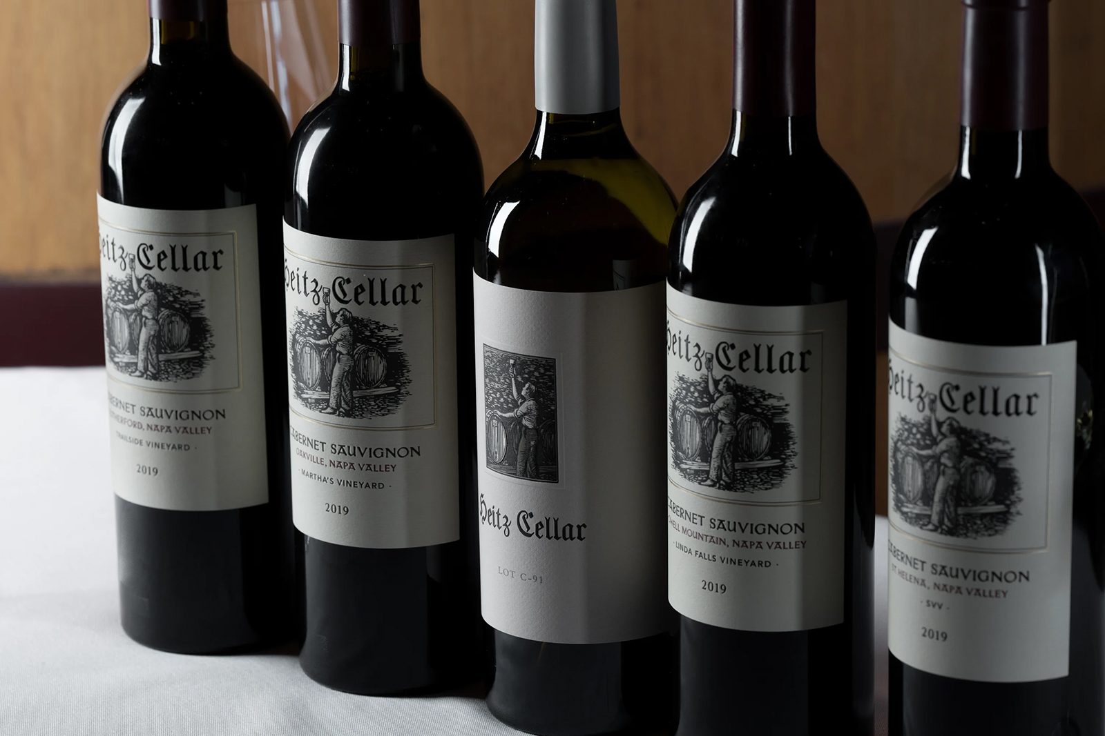 A collection of Heitz Cellar wines