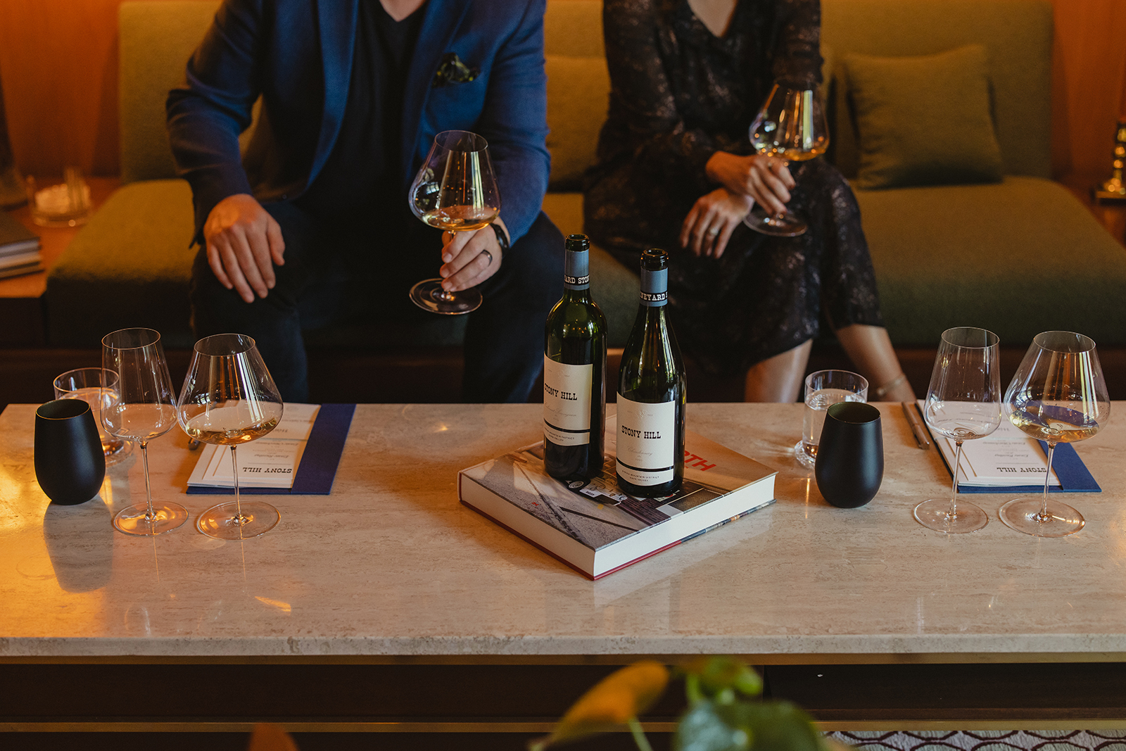 Guests enjoying a tasting at Stony Hill.